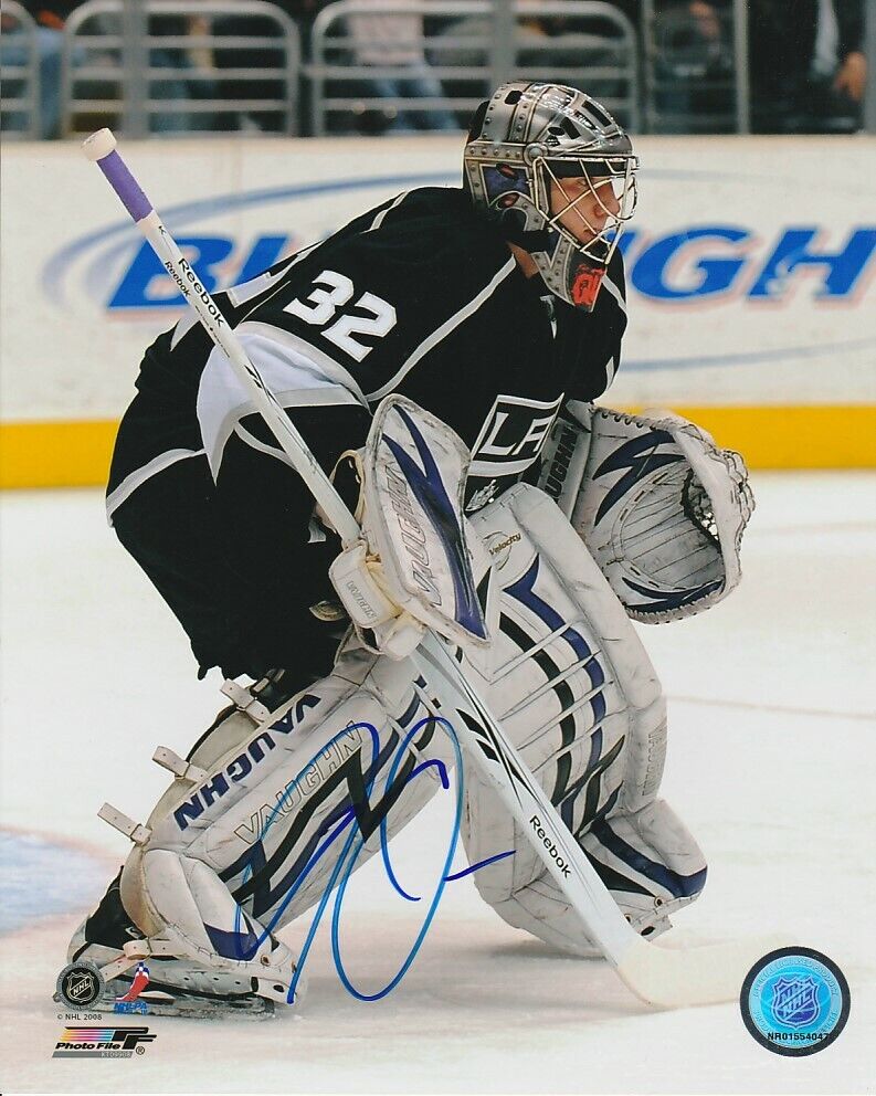 JONATHAN QUICK SIGNED LOS ANGELES LA KINGS GOALIE 8x10 Photo Poster painting #1 EXACT PROOF!