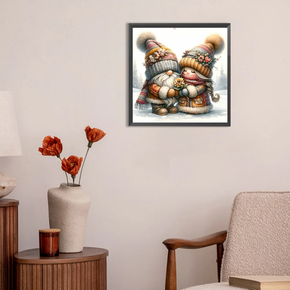 Diamond Painting - Full Round Drill - Gnome Love(Canvas|30*30cm)