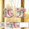2 PCS Flower Water Shoes - 5D DIY Pendant