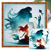 (Multi-Style) Disney Silhouette-Princess-11CT Stamped Cross Stitch 40*40cm