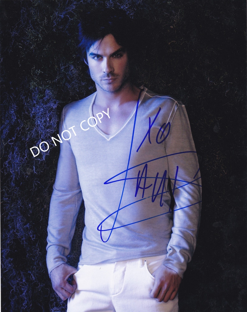 IAN SOMERHALDER 8 x10 20x25 cm Autographed Hand Signed Photo Poster painting