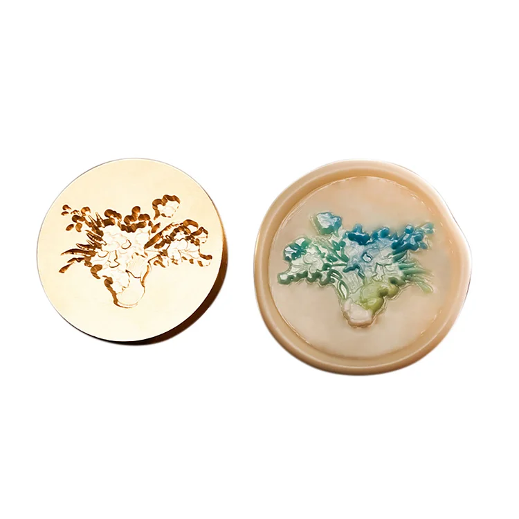 Diy Fire Lacquer Round Sealing Wax Stamp Head gbfke