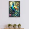 Diamond Painting-DIY Full Round Drill Peacock and Flowers（40*60CM)