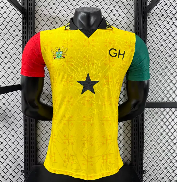 2025-26 Ghana Yellow Commemorative Edition Jersey - Player Version