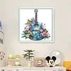 Flower Guitar-18CT Stamped Cross Stitch 25*25cm/9.84*9.84in