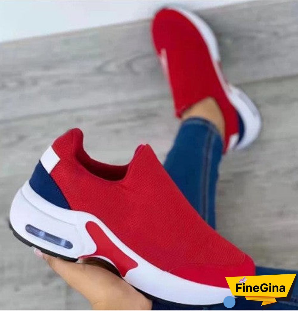 Women's Summer Thick Bottom Air Cushion Higher Breathable Fashion Casual Sports Shoes