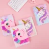 Pink Cartoon Unicorn A5 Girls Portable Writing Paper Notebooks Diary School Stationery Gift