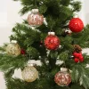 25PCS Creative Shimmers Christmas Tree 6CM Hanging Decor Balls