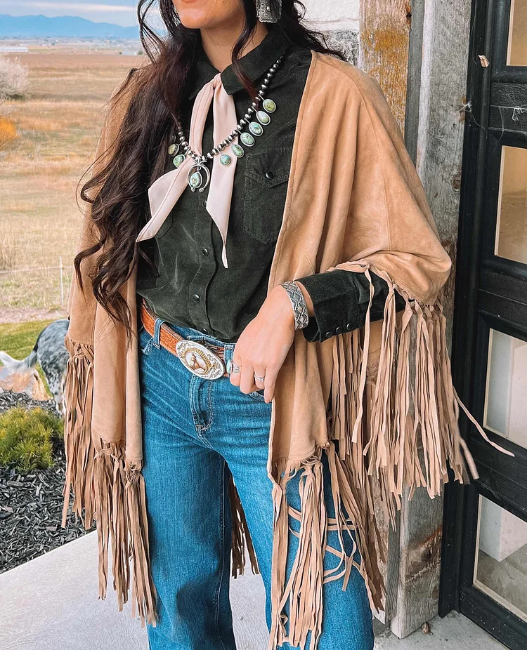 Vintage Tassel Shawl