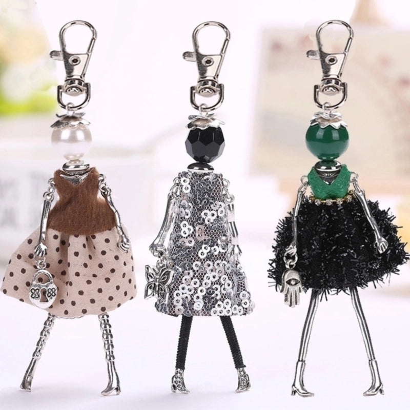 Casual Cartoon Alloy Bag Pendant Keychain