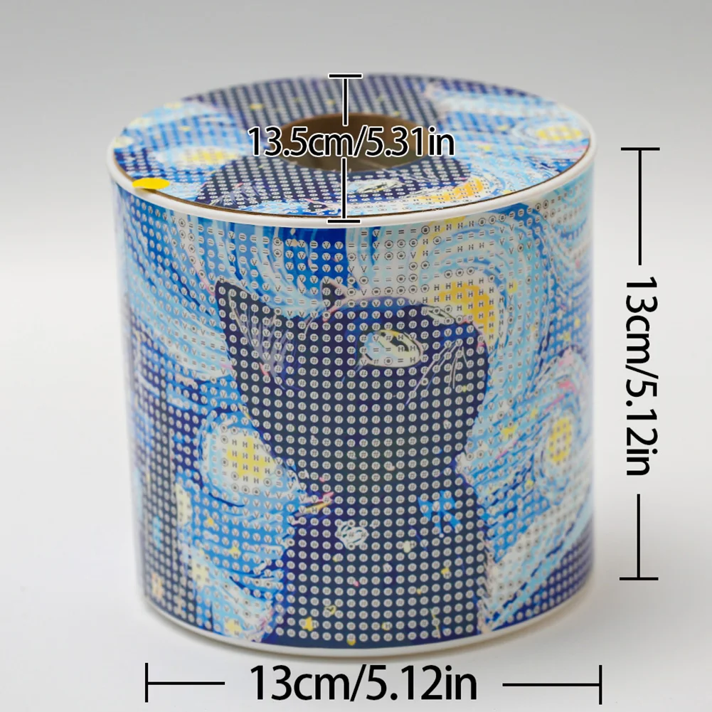 Black Cat DIY Diamond Painting Handmade Tissue Holder Rhinestones Tissue Box