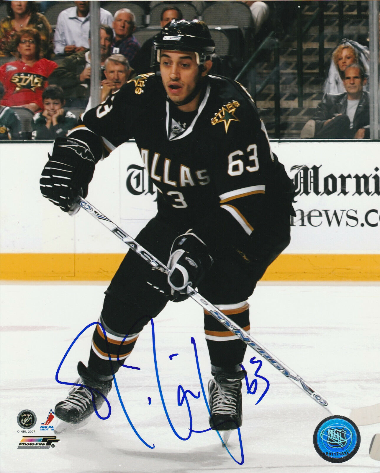 MIKE RIBEIRO SIGNED DALLAS STARS 8x10 Photo Poster painting! Autograph PROOF!