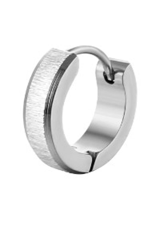 1 Piece Minimalist Solid Color Titanium Steel Plating Earrings