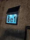 House Number LED Solar Lamp Waterproof Outdoor Address Number Sign Light