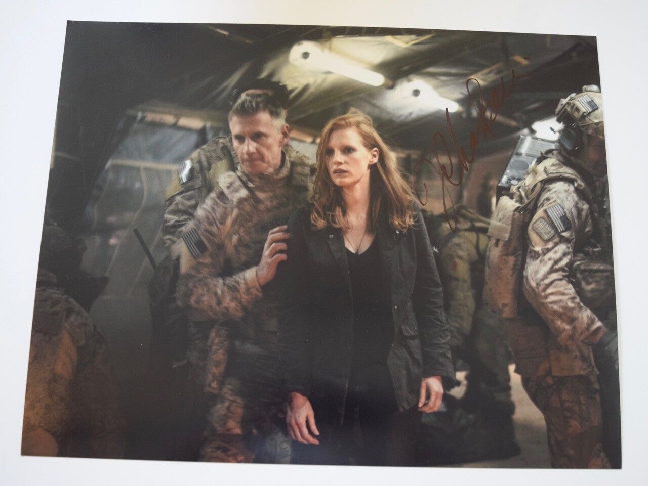 Jessica Chastain Signed Autographed 11x14 Photo Poster painting ZERO DARK THIRTY COA VD