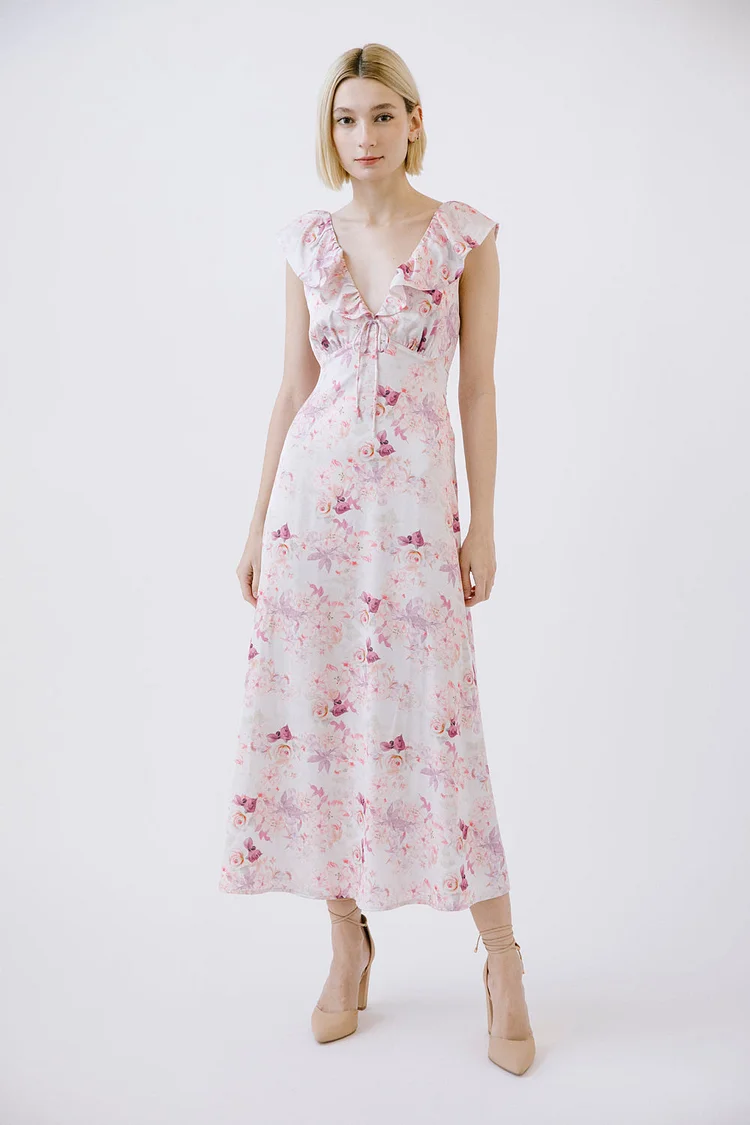 Mireya Ruffle Floral Dress
