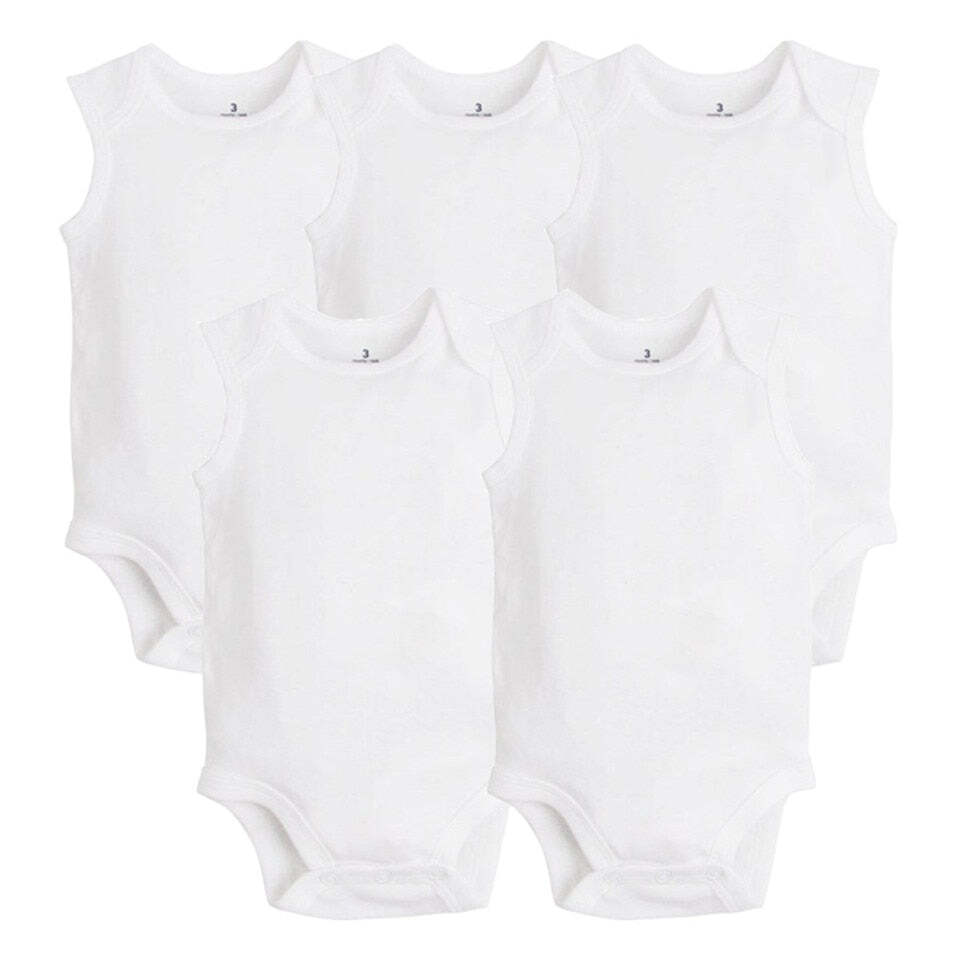 Baby Vision 5 Pack Sleeveless Onesies 
