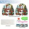 Christmas Acrylic DIY 5D Diamond Art Painting Napkin Holder Set (Snowman)