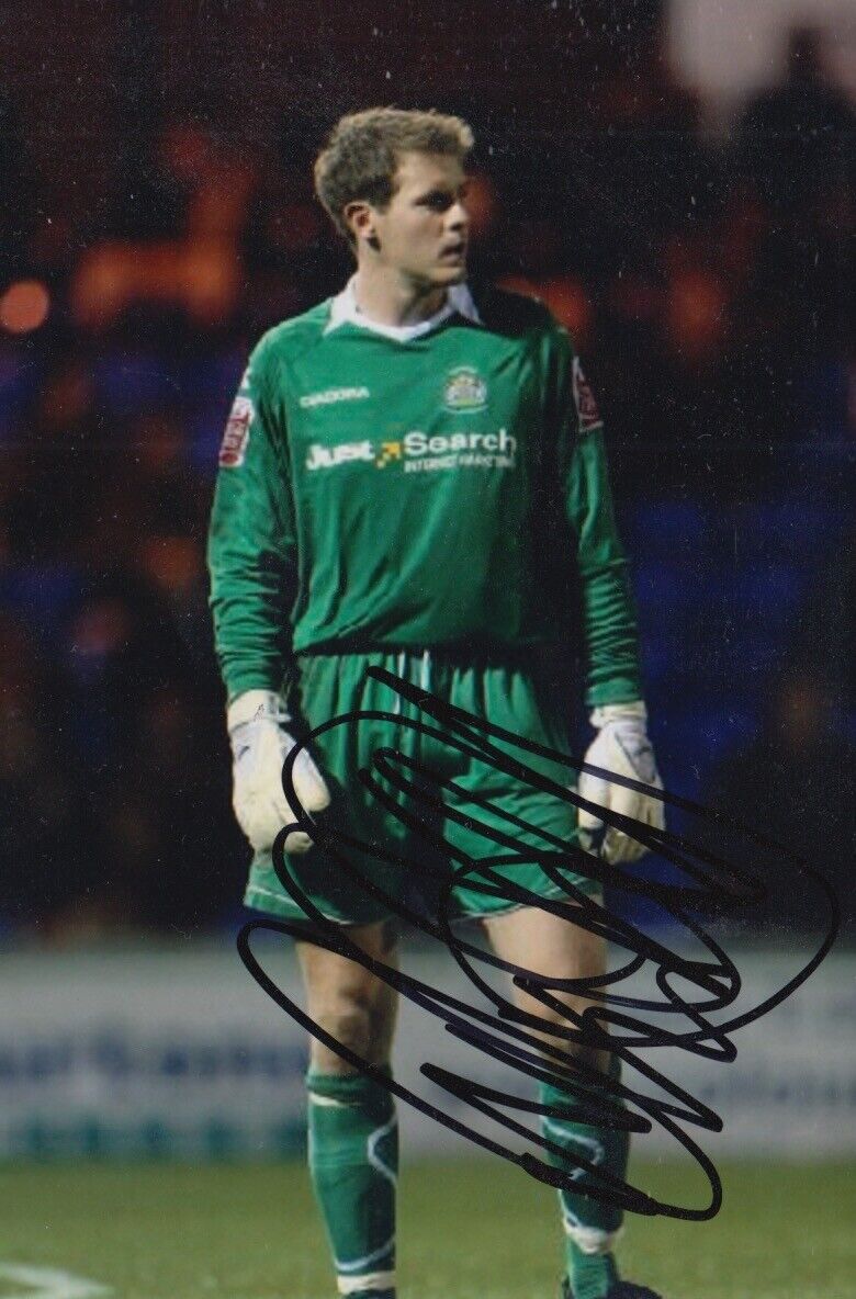 OWAIN FON WILLIAMS HAND SIGNED 6X4 Photo Poster painting STOCKPORT COUNTY FOOTBALL AUTOGRAPH