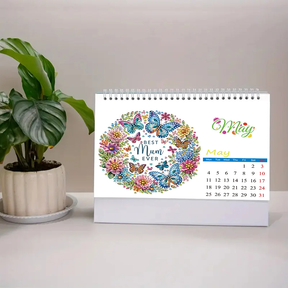 5D/DIY Calendar Crystal Painting Desk Calendars Kit Diamond Painting Calendar