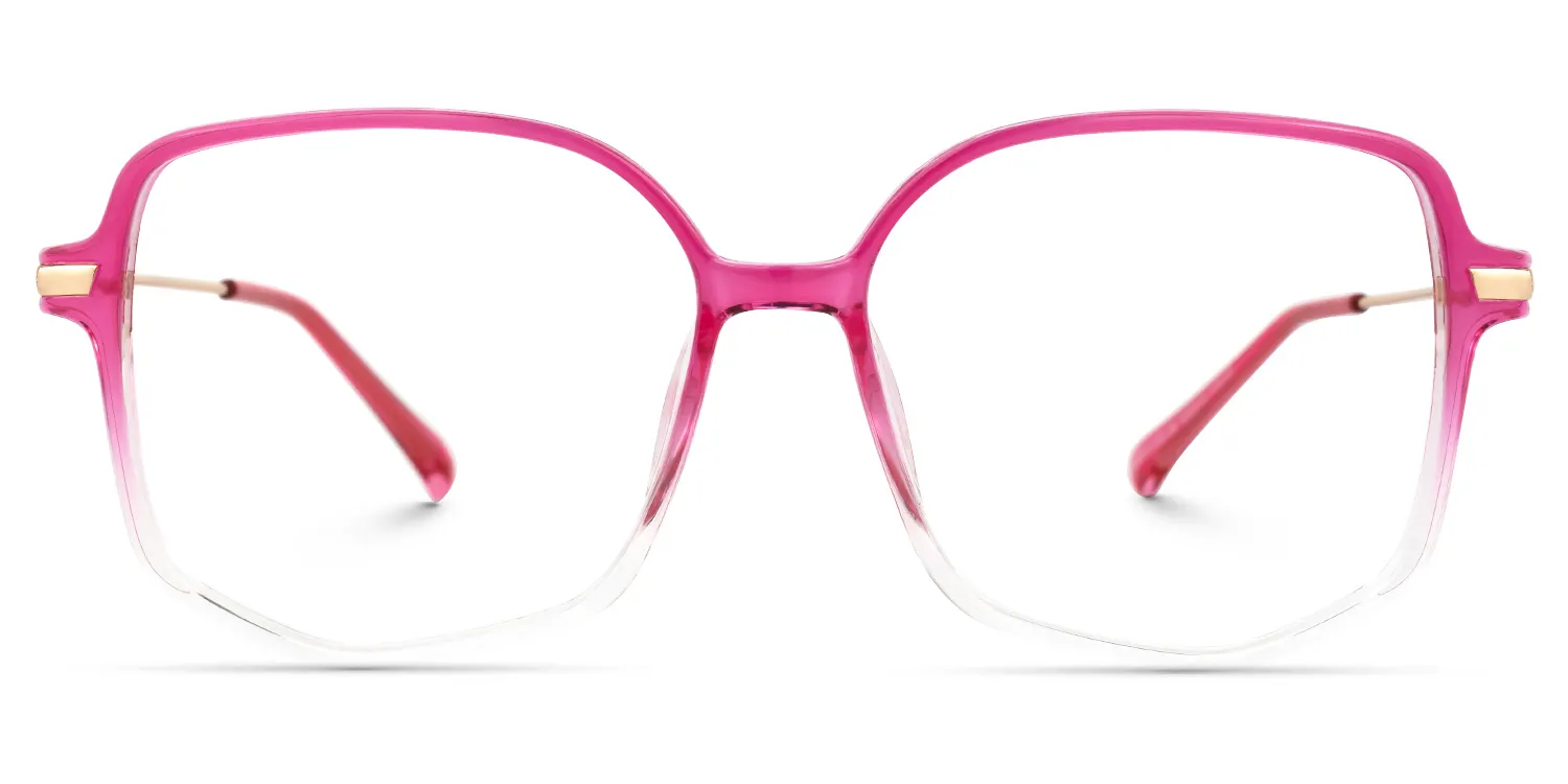 Payton Dunkelrosa Geometrisch Brille Dunkelrosa