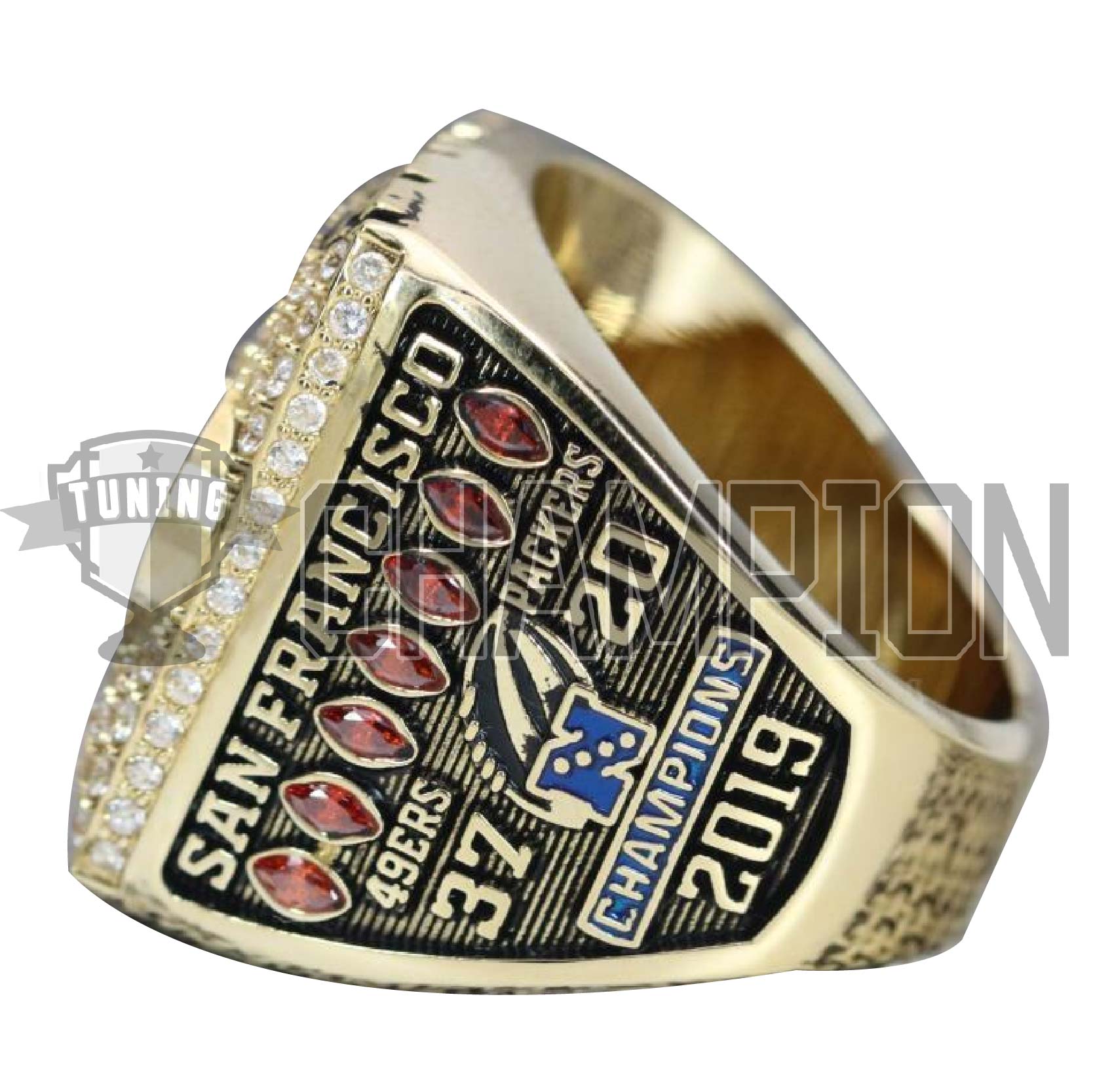 San Francisco 49ers - Super Bowl Champions 6 Ring Set W Box