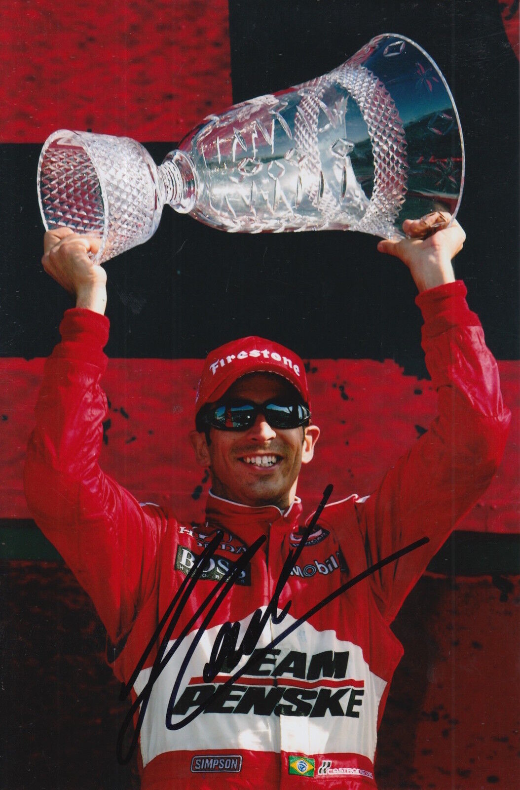 Helio Castroneves Hand Signed 9x6 Photo Poster painting Indy 500 Legend 1.