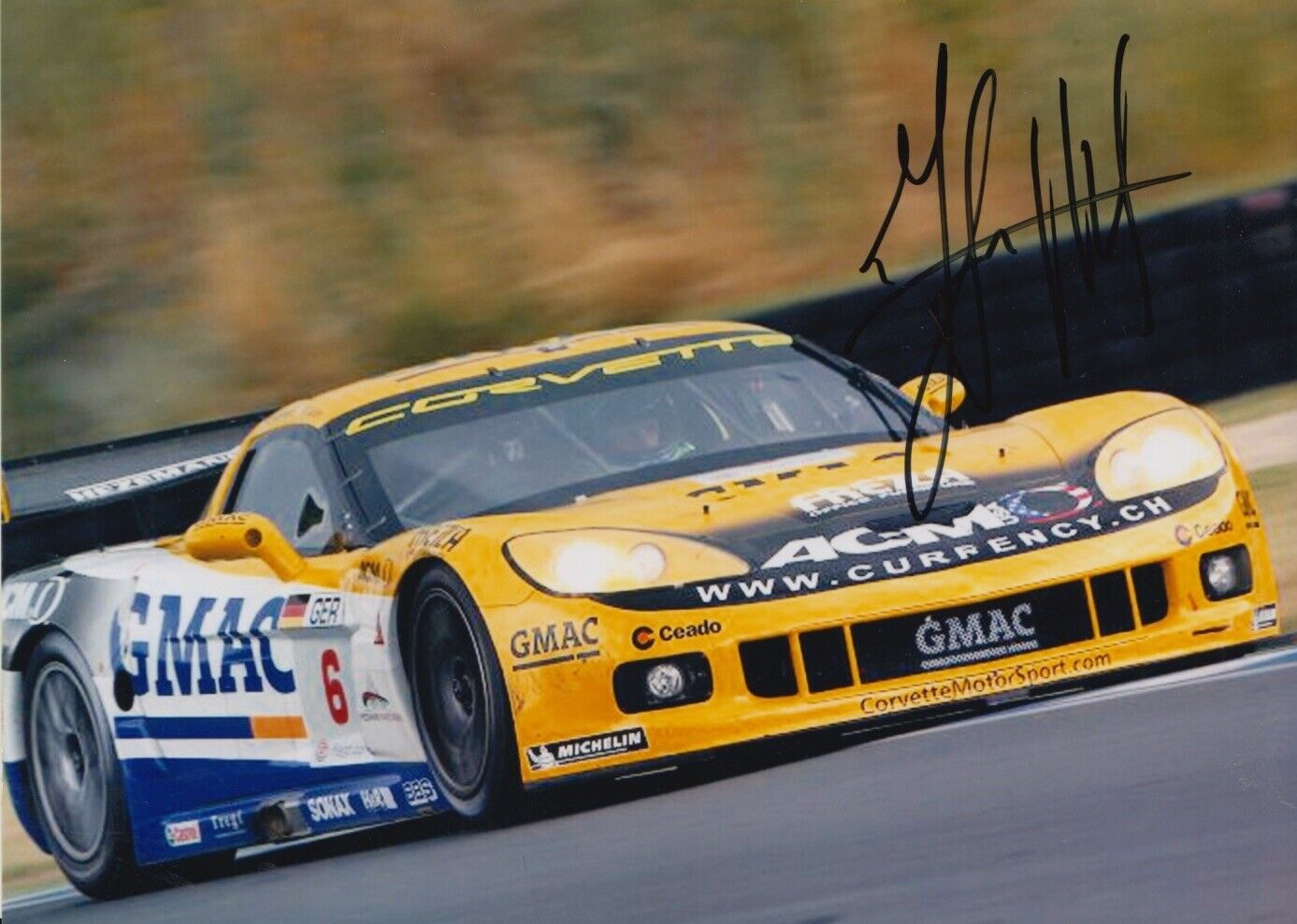 Mike Hezemans Hand Signed 7x5 Photo Poster painting - Corvette Autograph 3.