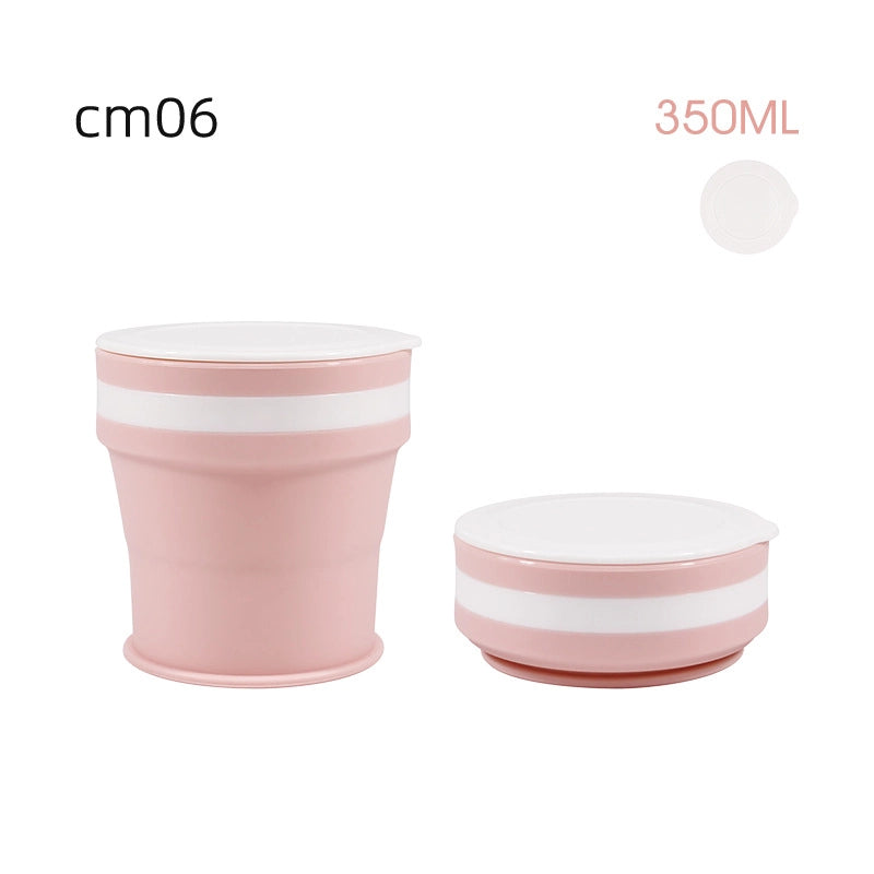 Silicone Folding Water Cup Custom Telescopic Coffee Cup Travel Camping Portable Gargle Cup Handy Cup Factory