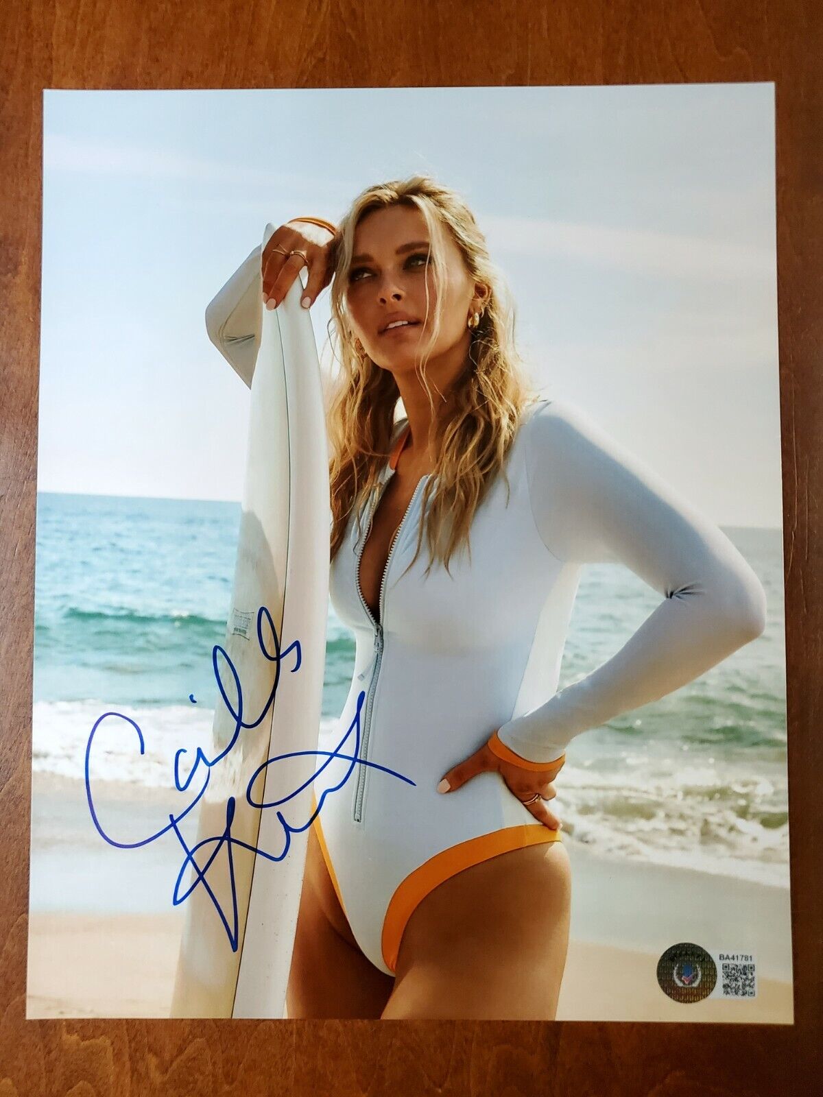 Camille Kostek Signed Beckett Certified 8x10 Photo Poster painting Sexy Gronk