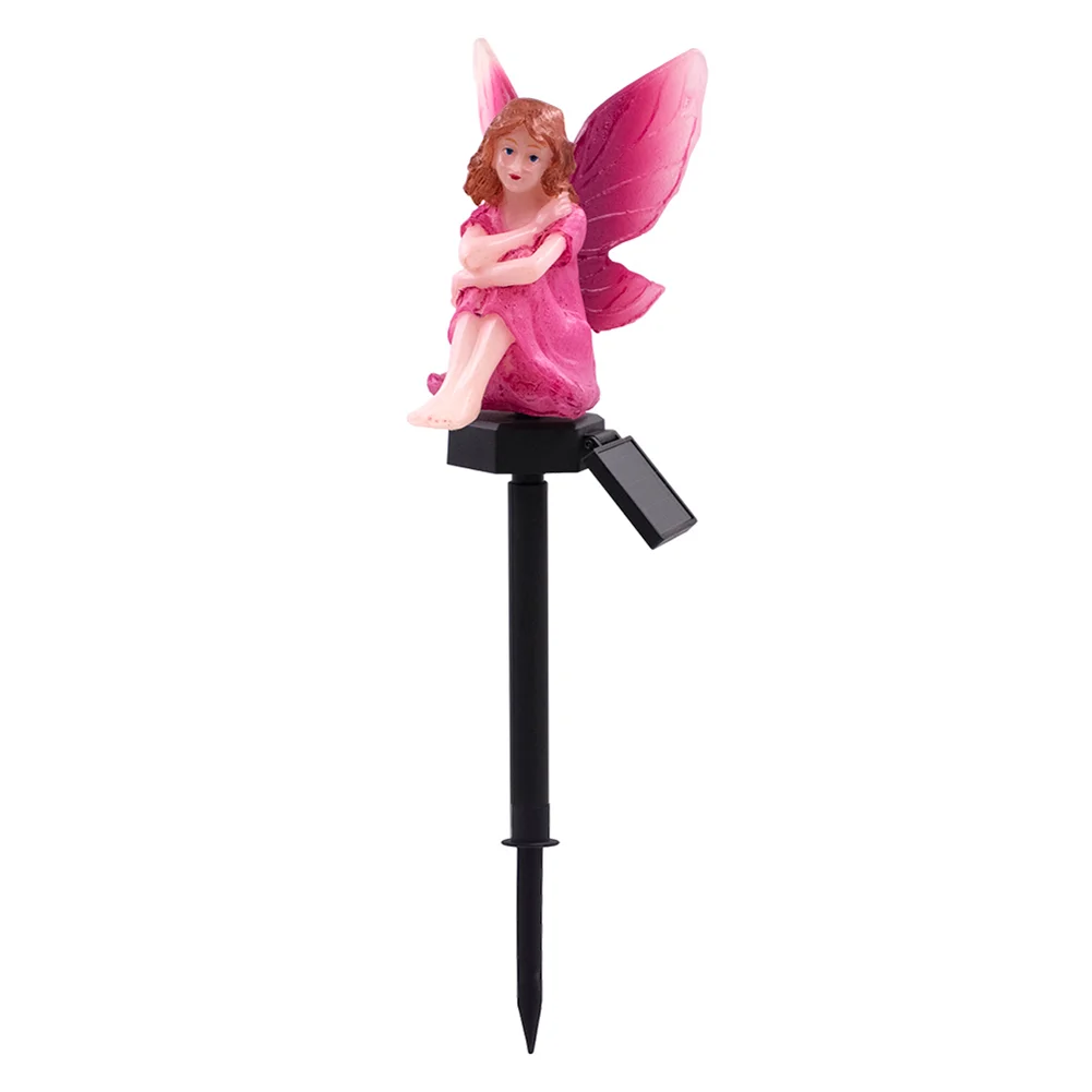 LED Solar Light Flower Fairy Lawn Stake Outdoor Garden Landscape Light (A)
