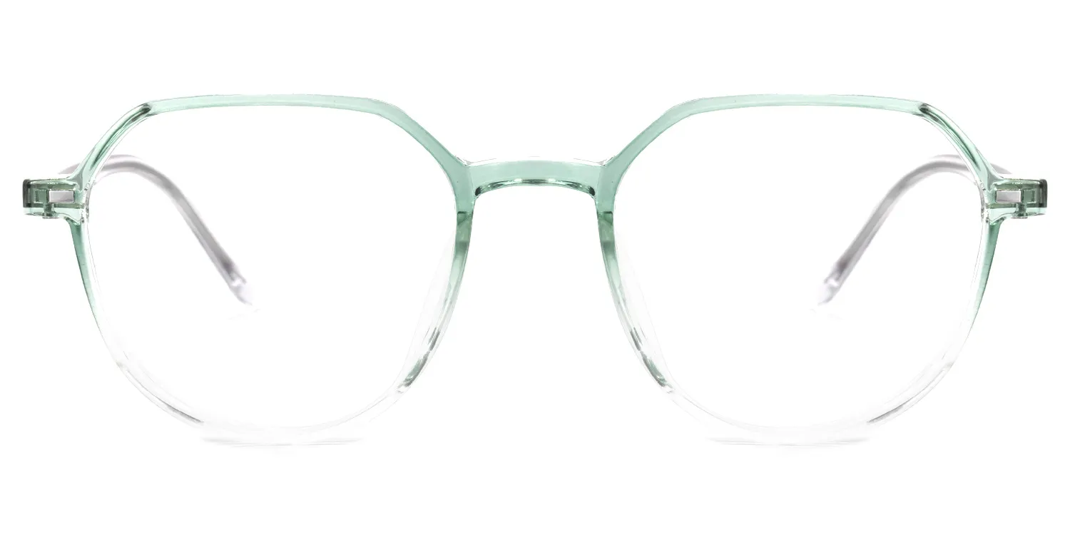 Madeleine GrÃ¼n Kristall Geometrisch Brille GrÃ¼n