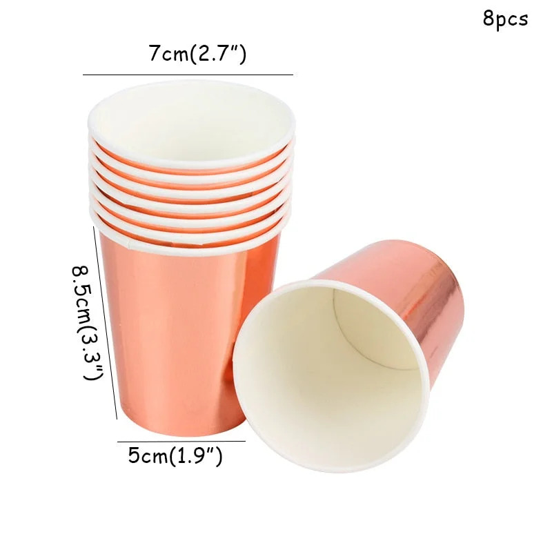 Rose Gold Birthday Party Balloons Set Happy Birthday Party Decoration Adult Foil Balloons Air Ballons Globos Supplies