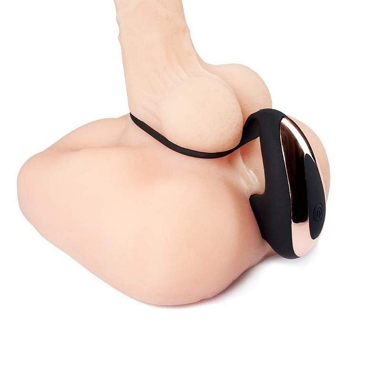   Remote Control 7-Frequency Vibration Prostate Stimulator with Penis Ring