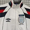 1998 Retro England White Windbreaker Soccer Jersey 1:1 Thai Quality