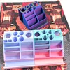 Diamond Painting Tool Rack with Built-in Funnel & Multi-Compartment Storage Pen Holder Diamond Painting Accessories