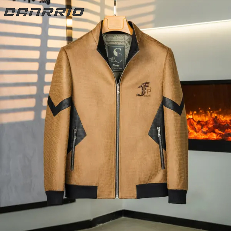 DANRRIO Men's Fashion Stand Collar Down Jacket Casual Business Warm Jacket DANRRIO.COM DANRRIO
