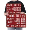 Tool Rules - Metal Tin Signs(8*12Inch/12*16Inch) - Garage