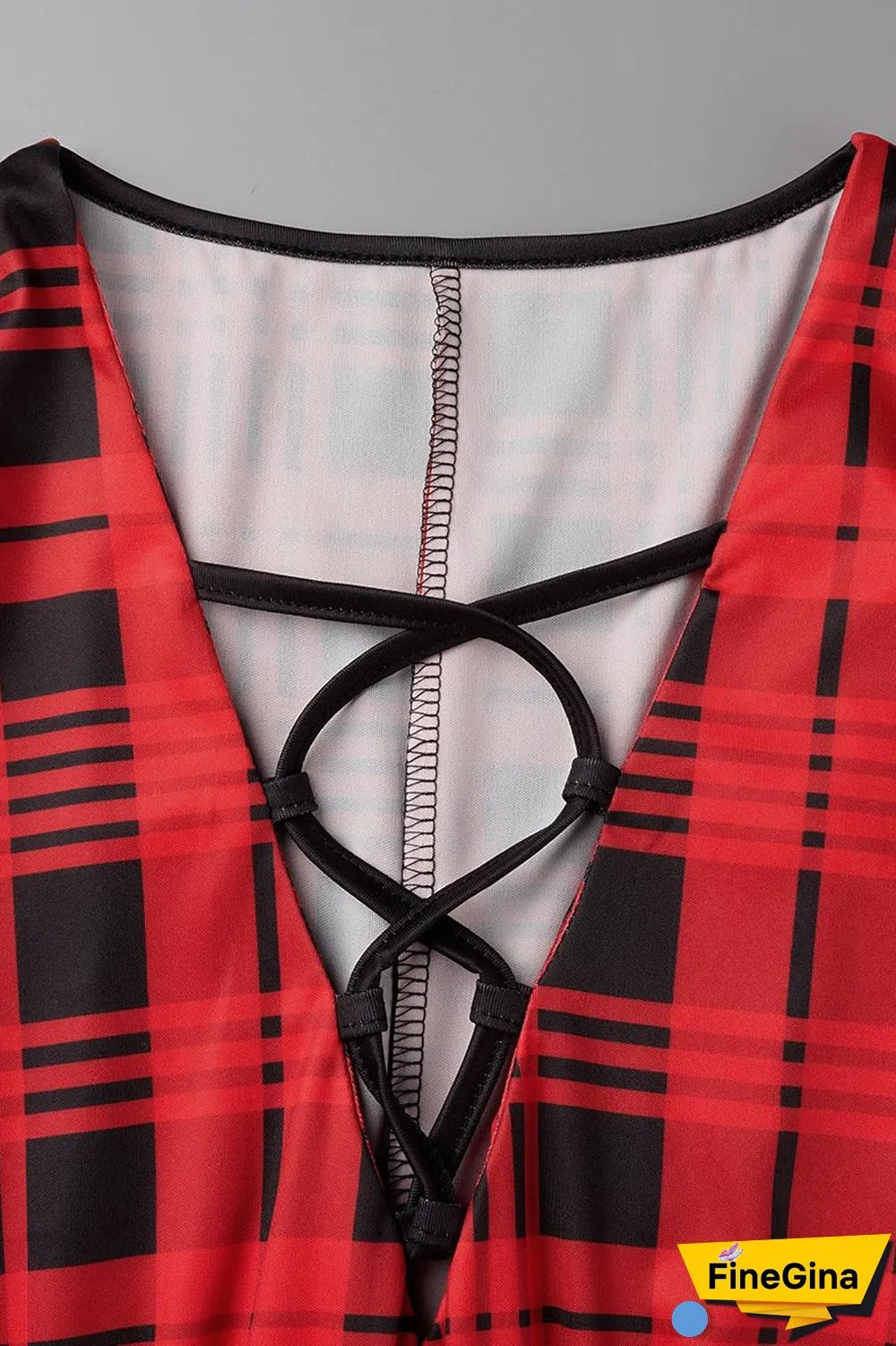 Apricot Sexy Casual Print Bandage Printing V Neck Wrapped Skirt Dresses