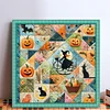 Patchwork Pumpkin Witch-11CT Stamped Cross Stitch 45*45cm/17.72*17.72in