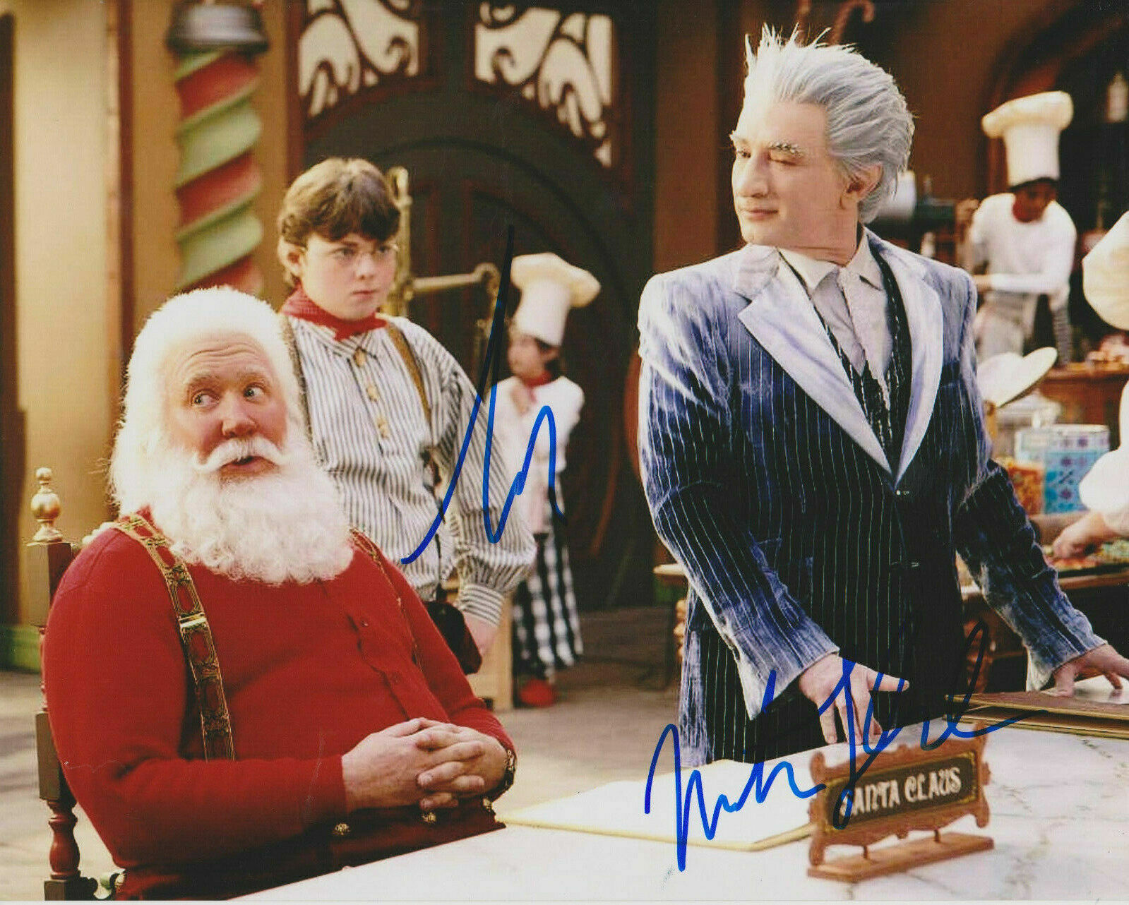 Tim Allen / Martin Short Autographed Signed 8x10 Photo Poster painting ( Santa Clause ) REPRINT