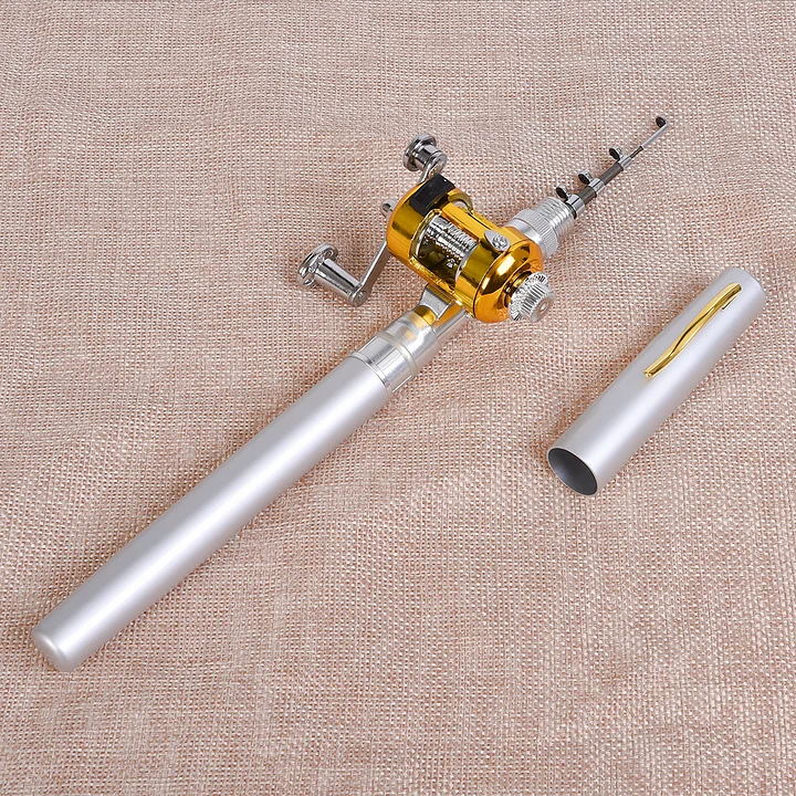 Mini Fishing Pole 39 Inch Pocket Size Fishing Rod and Reel for Travel  Fishing Sea saltwater and freshwater