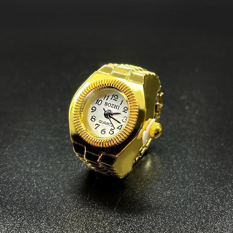 Classic Style Solid Color Quartz Watch Rings Women’s Watches