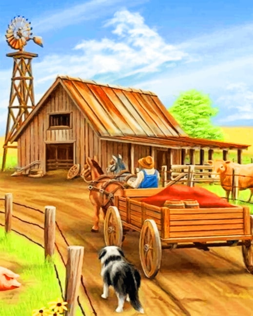 

Farmer – Paint By Numbers - 40*50CM, 501 Original
