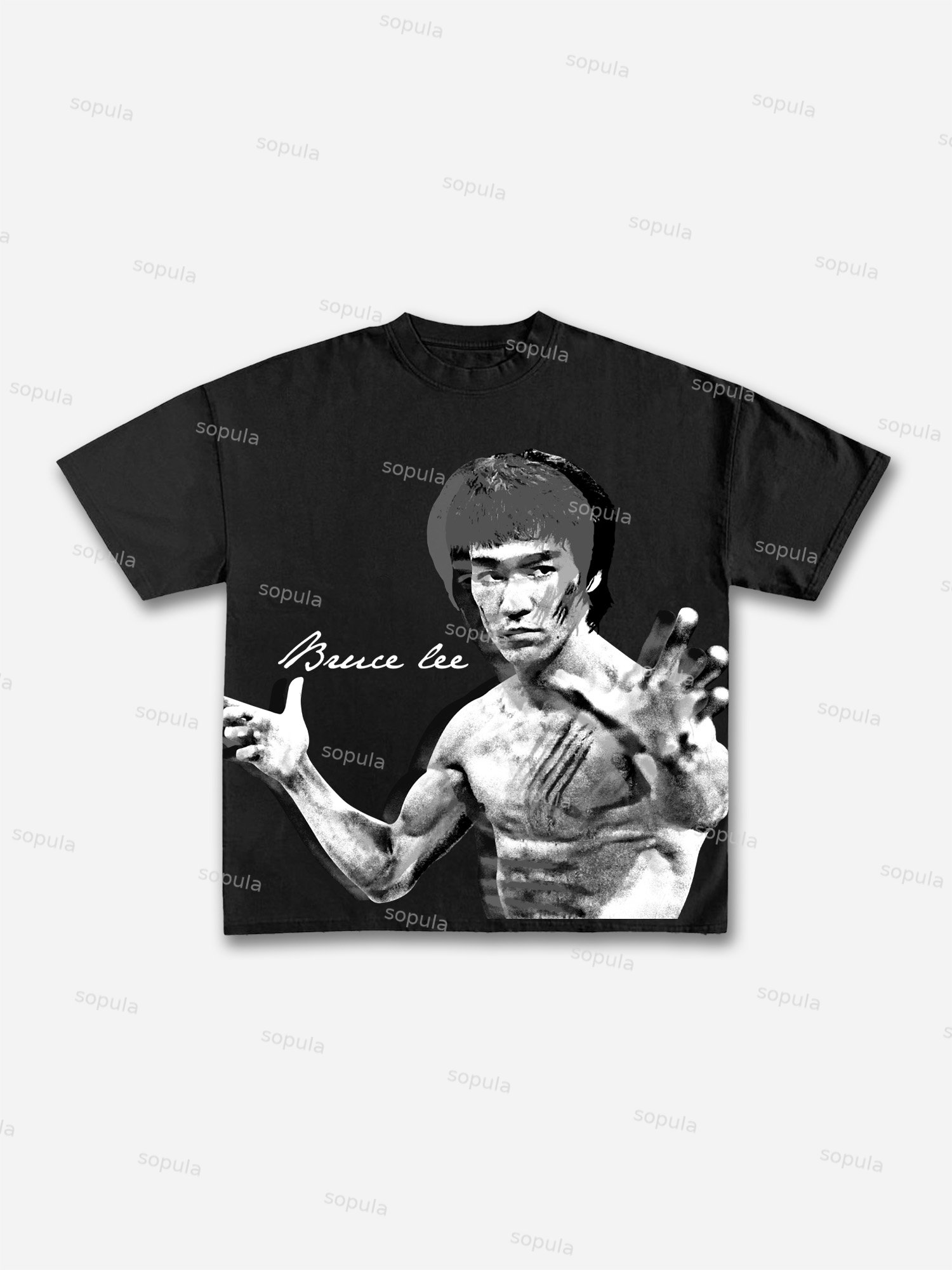 Vintage Bruce Lee Graphic Cotton T-shirt