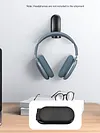 Headphone Stand Under Desk Magnetic Foldable Adhesive Headphone Holder Hook Mount for Computer/Gaming Headsets Headphones