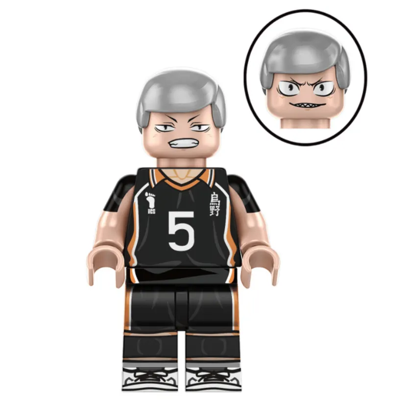 Ryunosuke Tanaka Custom Haikyu!! Anime Minifigure LBS monstertoys