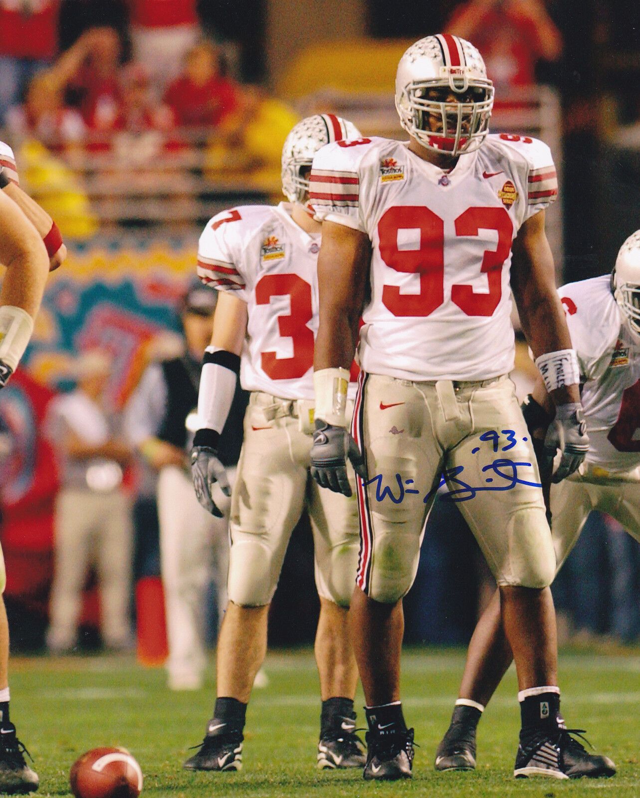 WILL SMITH OHIO STATE BUCKEYES ACTION SIGNED 8x10