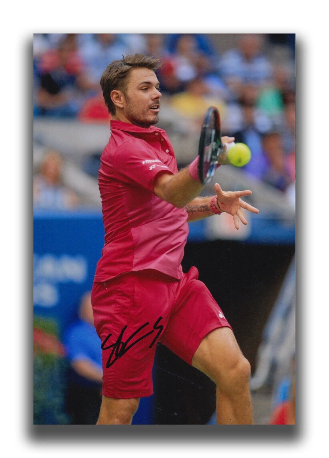 STAN WAWRINKA HAND SIGNED 12X8 Photo Poster painting - TENNIS AUTOGRAPH.