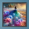 Diamond Painting -DIY Round Drill Beach Girl(40x40cm)